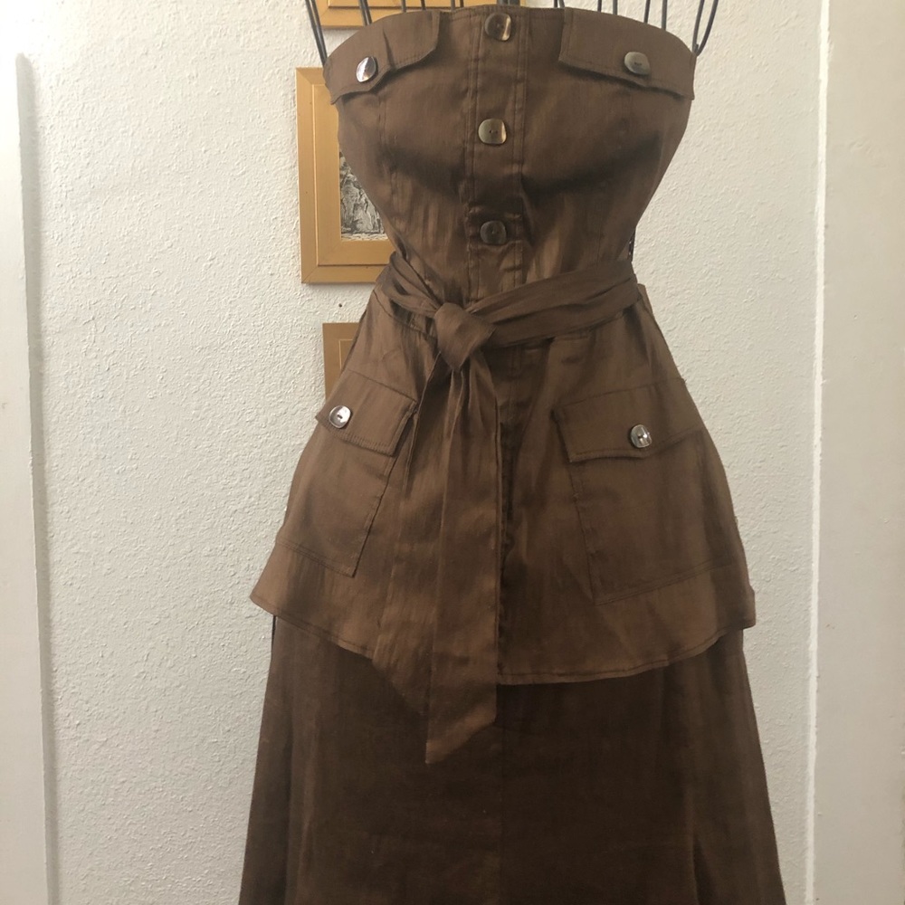 2 piece silk Eva Franco size 4